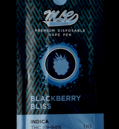 Major League Extractions Vape Pen 1.1g THC - Blackberry Bliss (Indica)