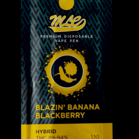 Major League Extractions Vape Pen 1.1g THC - Blazin Banana Blackberry (Hybrid)